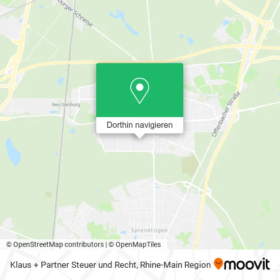 Klaus + Partner Steuer und Recht Karte