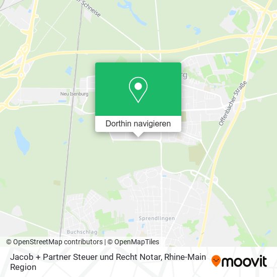 Jacob + Partner Steuer und Recht Notar Karte