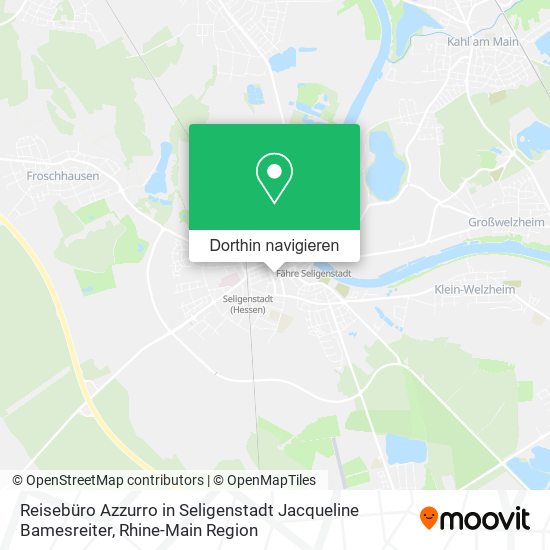 Reisebüro Azzurro in Seligenstadt Jacqueline Bamesreiter Karte