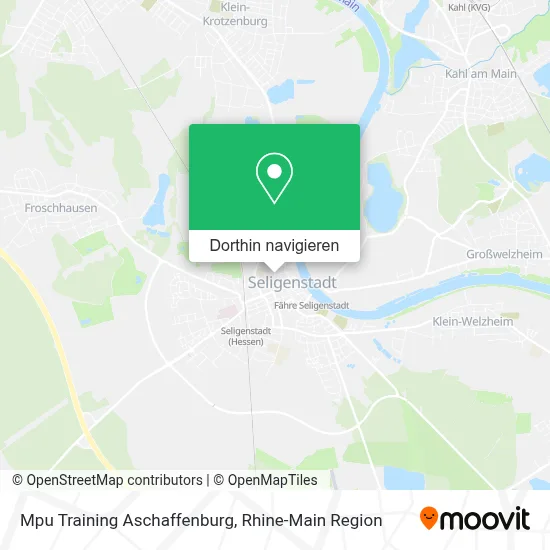 Mpu Training Aschaffenburg Karte