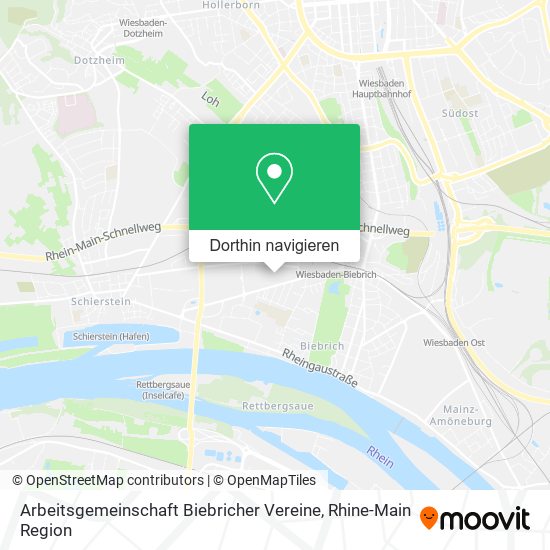 Arbeitsgemeinschaft Biebricher Vereine Karte