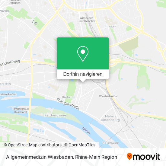 Allgemeinmedizin Wiesbaden Karte