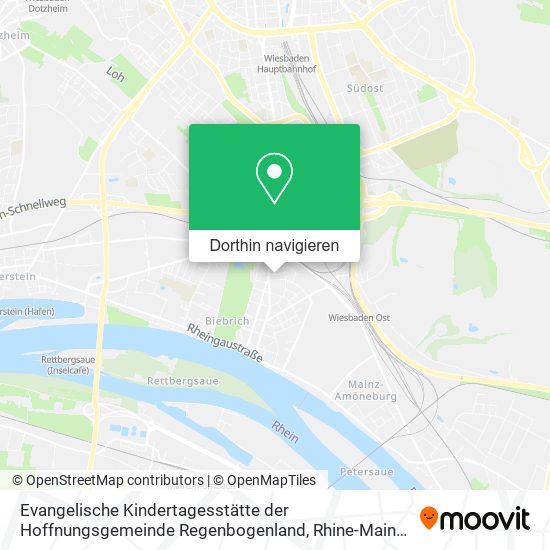 Evangelische Kindertagesstätte der Hoffnungsgemeinde Regenbogenland Karte