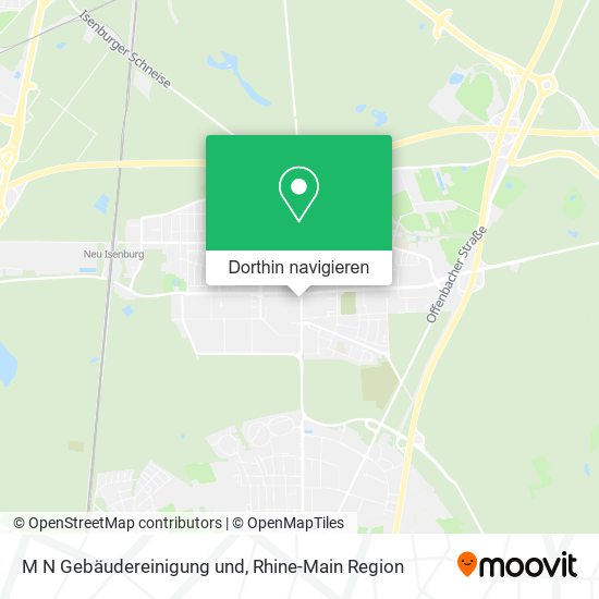 M N Gebäudereinigung und Karte