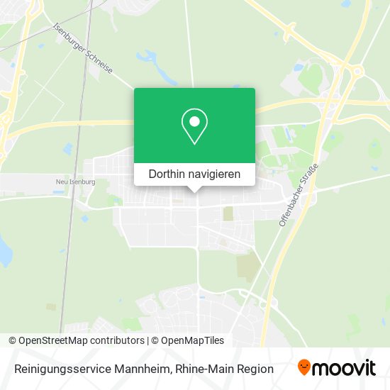 Reinigungsservice Mannheim Karte