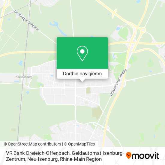 VR Bank Dreieich-Offenbach, Geldautomat Isenburg-Zentrum, Neu-Isenburg Karte