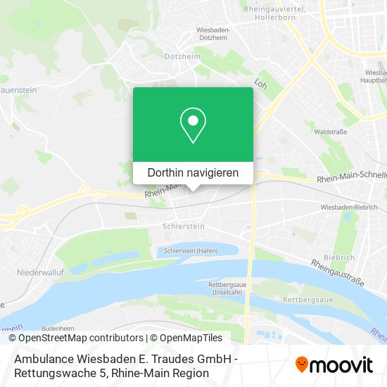 Ambulance Wiesbaden E. Traudes GmbH - Rettungswache 5 Karte