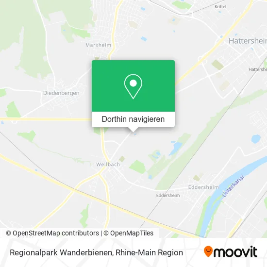 Regionalpark Wanderbienen Karte