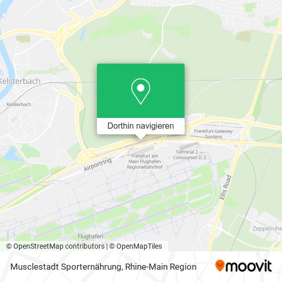 Musclestadt Sporternährung Karte