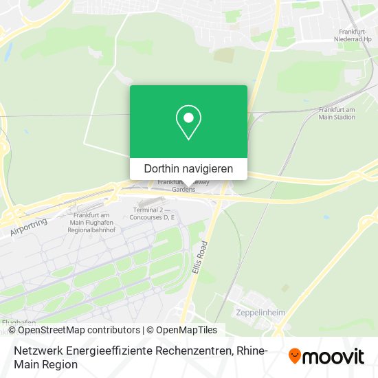 Netzwerk Energieeffiziente Rechenzentren Karte