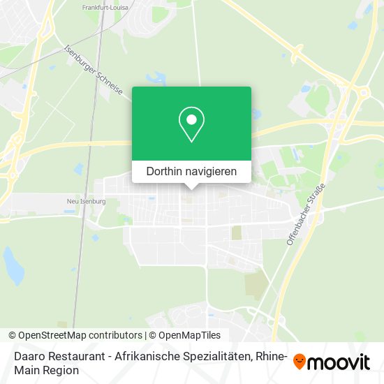 Daaro Restaurant - Afrikanische Spezialitäten Karte