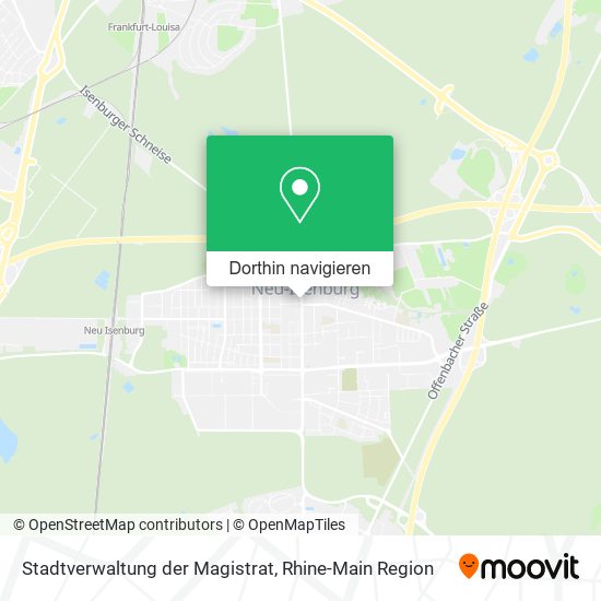 Stadtverwaltung der Magistrat Karte