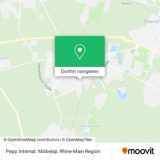Pepp Internat. Möbelsp Karte