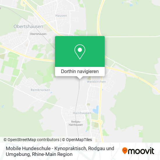 Mobile Hundeschule - Kynopraktisch, Rodgau und Umgebung Karte