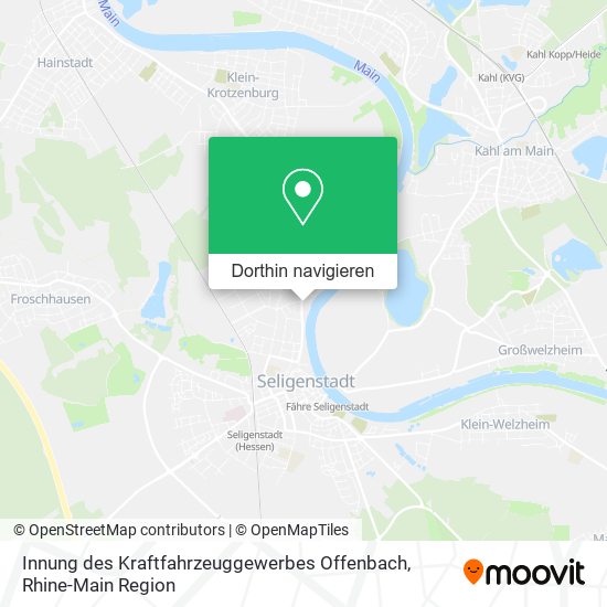 Innung des Kraftfahrzeuggewerbes Offenbach Karte