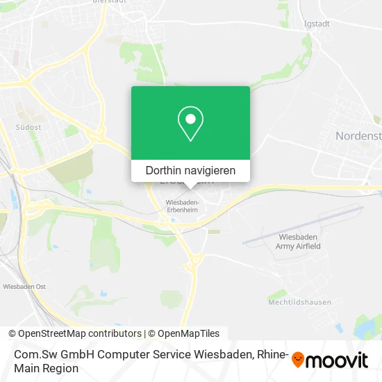 Com.Sw GmbH Computer Service Wiesbaden Karte