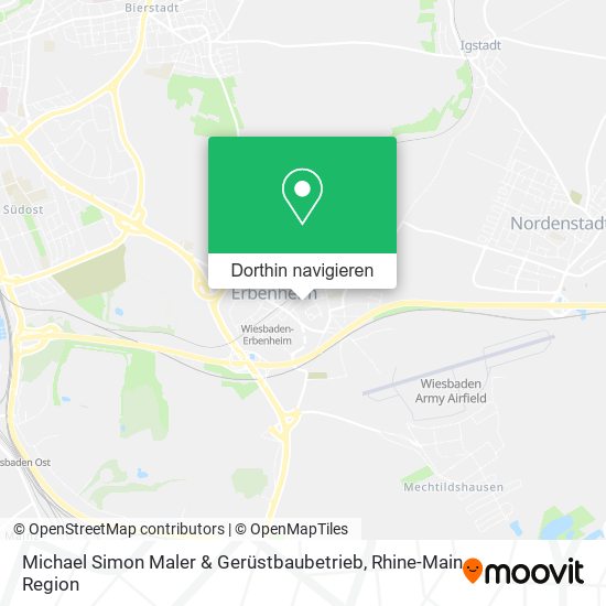 Michael Simon Maler & Gerüstbaubetrieb Karte