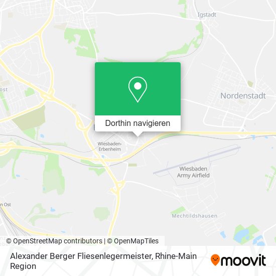 Alexander Berger Fliesenlegermeister Karte