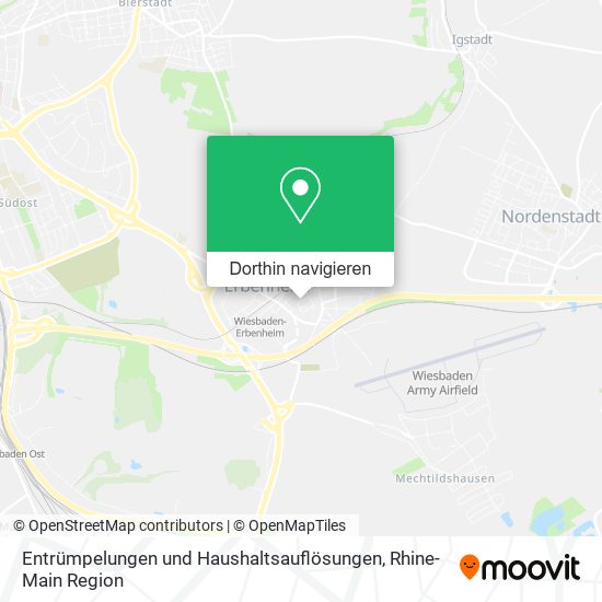 Entrümpelungen und Haushaltsauflösungen Karte