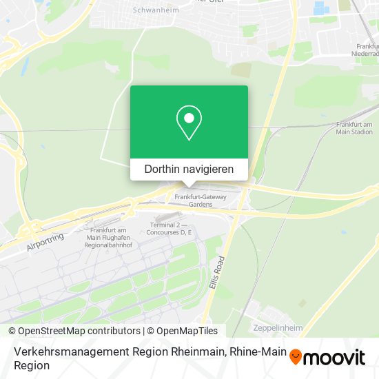 Verkehrsmanagement Region Rheinmain Karte