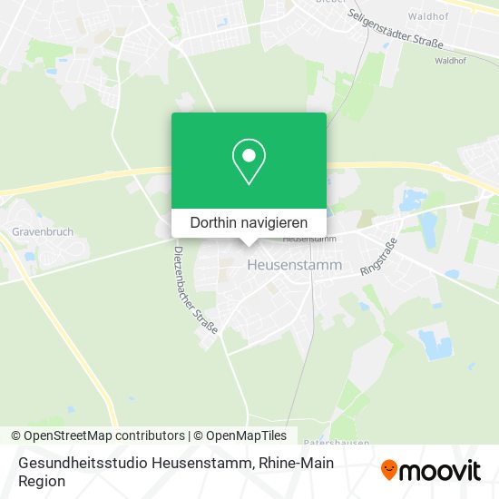 Gesundheitsstudio Heusenstamm Karte