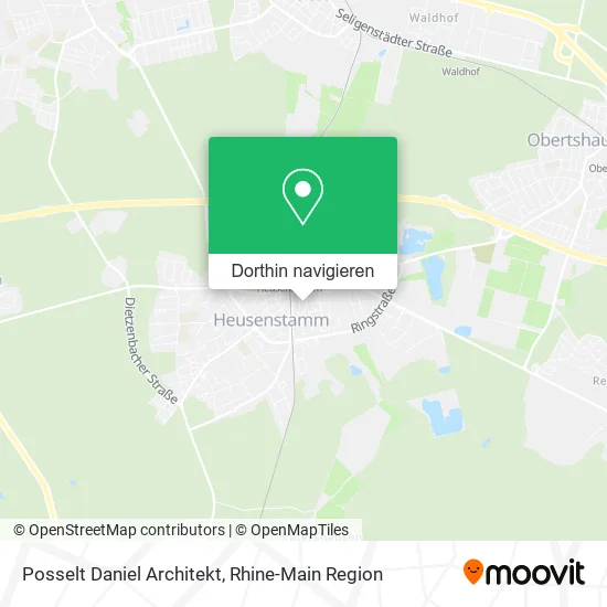 Posselt Daniel Architekt Karte