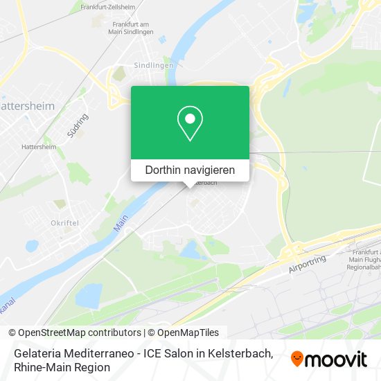 Gelateria Mediterraneo - ICE Salon in Kelsterbach Karte