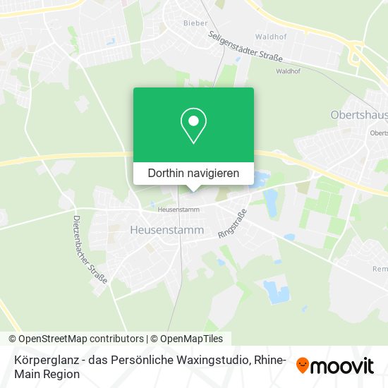 Körperglanz - das Persönliche Waxingstudio Karte