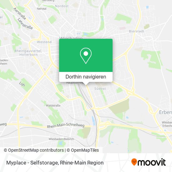 Myplace - Selfstorage Karte