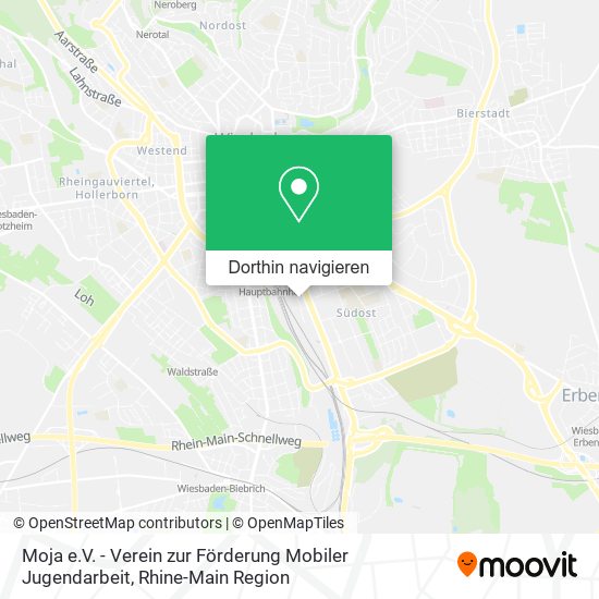 Moja e.V. - Verein zur Förderung Mobiler Jugendarbeit Karte