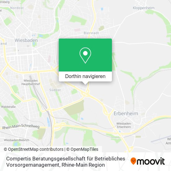 Compertis Beratungsgesellschaft für Betriebliches Vorsorgemanagement Karte