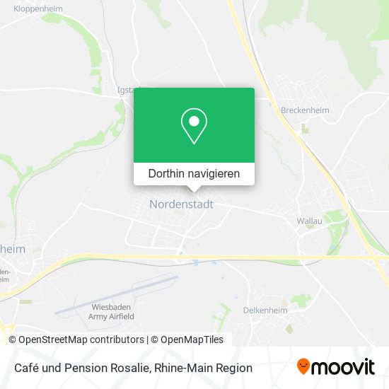 Café und Pension Rosalie Karte