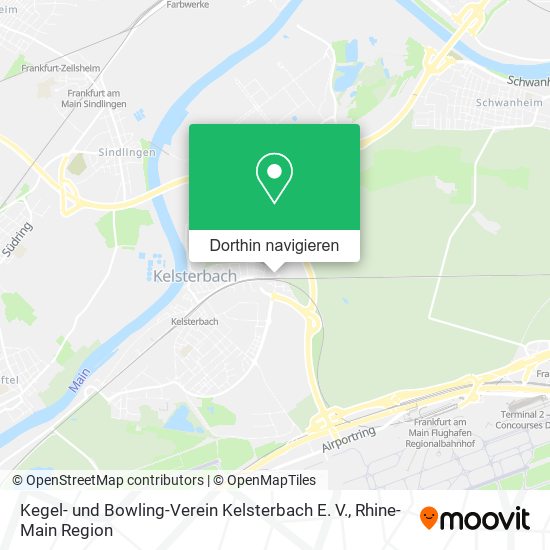 Kegel- und Bowling-Verein Kelsterbach E. V. Karte