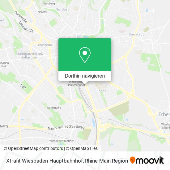 Xtrafit Wiesbaden-Hauptbahnhof Karte