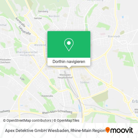 Apex Detektive GmbH Wiesbaden Karte