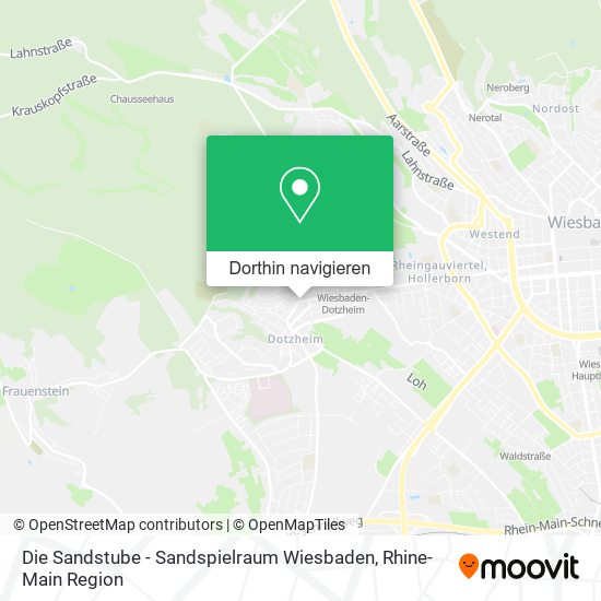 Die Sandstube - Sandspielraum Wiesbaden Karte