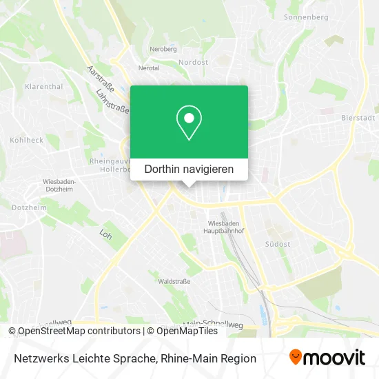 Netzwerks Leichte Sprache Karte