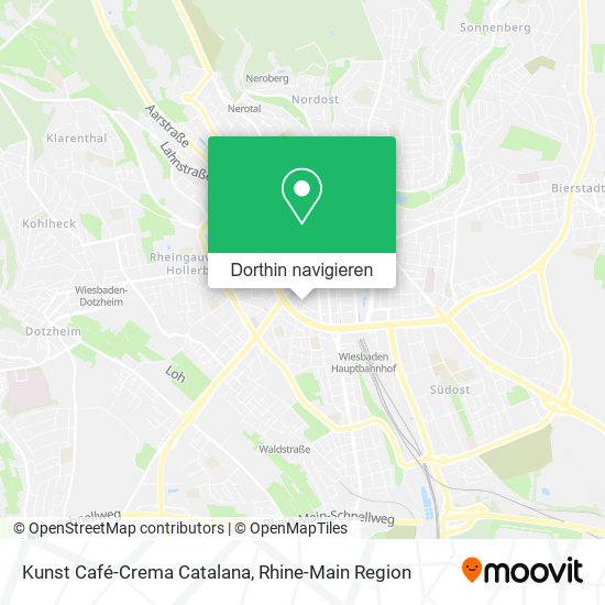 Kunst Café-Crema Catalana Karte