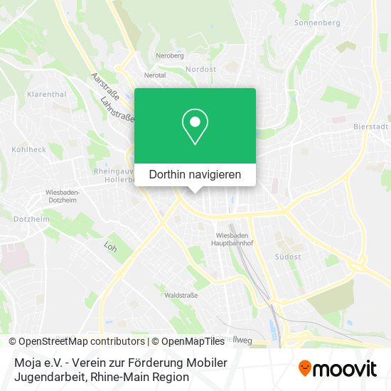 Moja e.V. - Verein zur Förderung Mobiler Jugendarbeit Karte