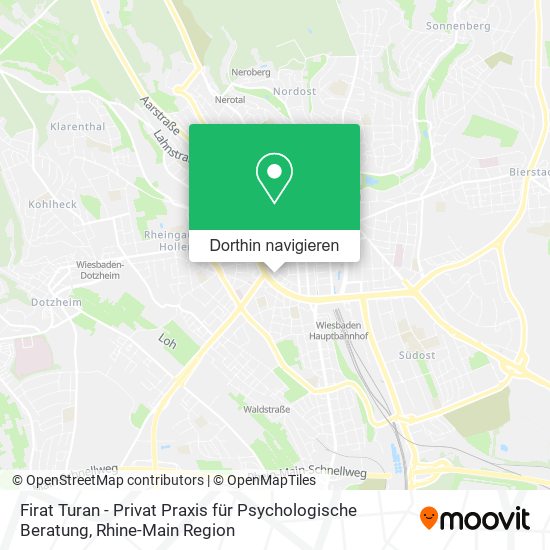 Firat Turan - Privat Praxis für Psychologische Beratung Karte