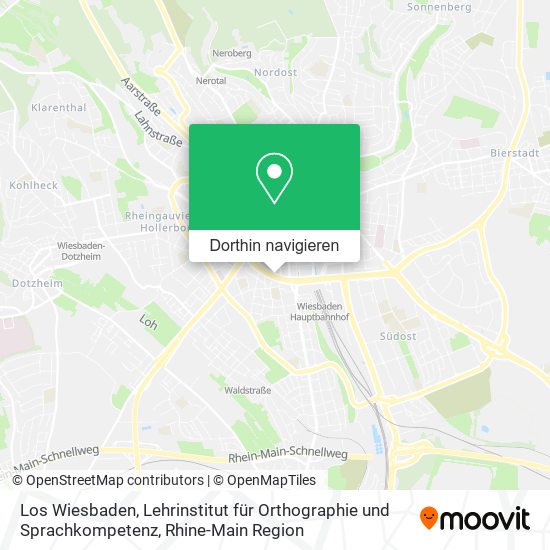 Los Wiesbaden, Lehrinstitut für Orthographie und Sprachkompetenz Karte