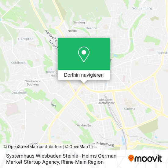 Systemhaus Wiesbaden Steinle . Helms German Market Startup Agency Karte