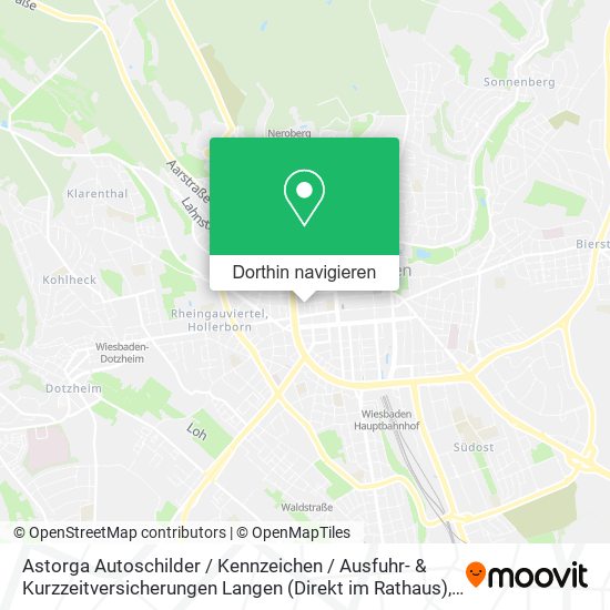 Astorga Autoschilder / Kennzeichen / Ausfuhr- & Kurzzeitversicherungen Langen (Direkt im Rathaus) Karte