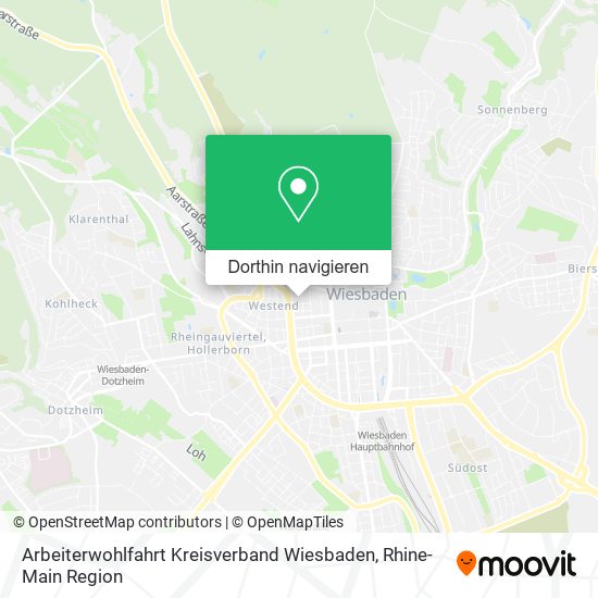 Arbeiterwohlfahrt Kreisverband Wiesbaden Karte