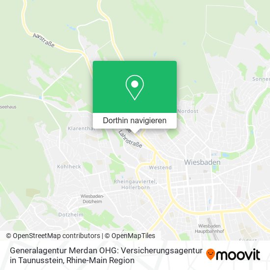 Generalagentur Merdan OHG: Versicherungsagentur in Taunusstein Karte