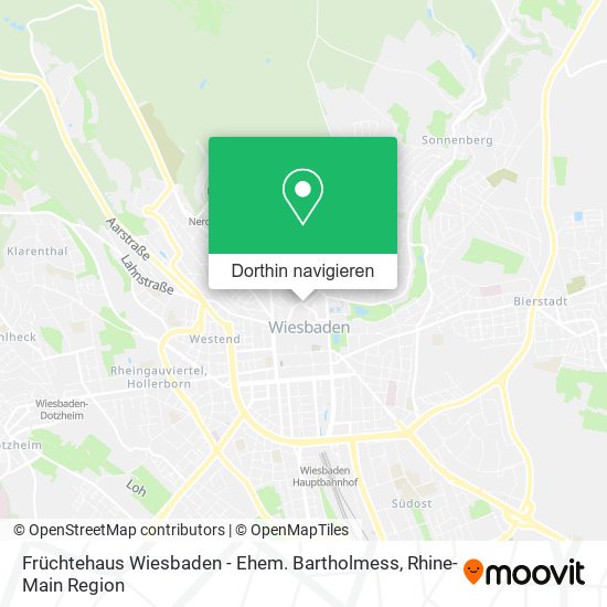 Früchtehaus Wiesbaden - Ehem. Bartholmess Karte