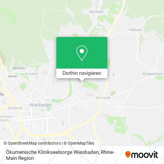 Ökumenische Klinikseelsorge Wiesbaden Karte