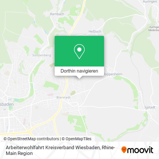 Arbeiterwohlfahrt Kreisverband Wiesbaden Karte
