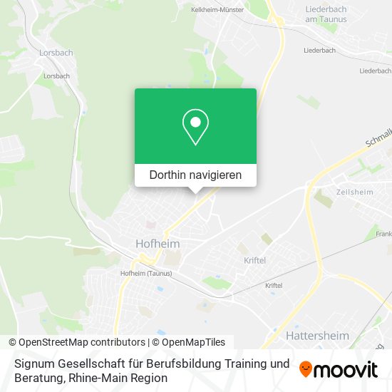 Signum Gesellschaft für Berufsbildung Training und Beratung Karte