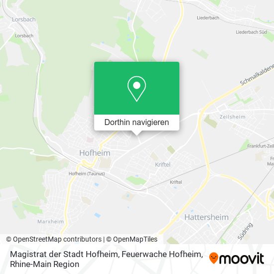 Magistrat der Stadt Hofheim, Feuerwache Hofheim Karte